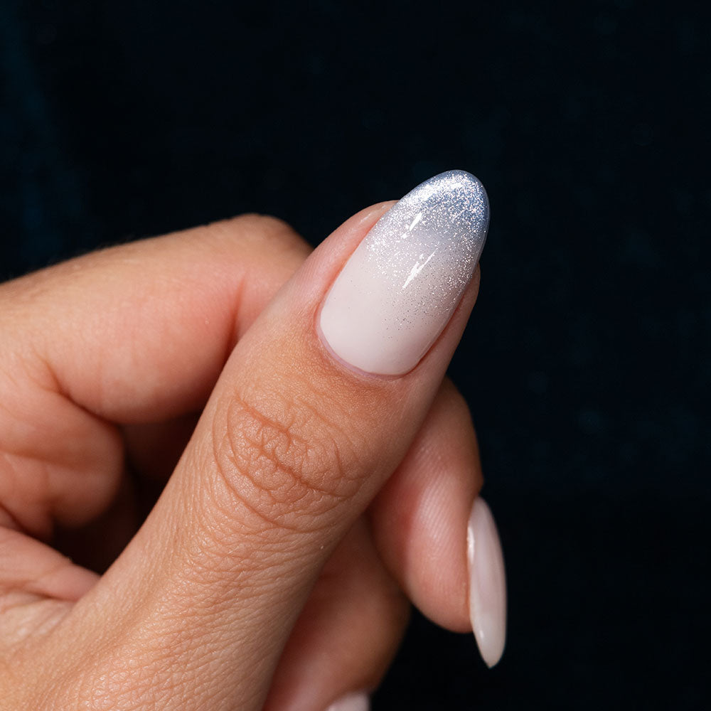 Gelous Velvet Sky HEMA & TPO Free gel nail polish - photographed in New Zealand on model