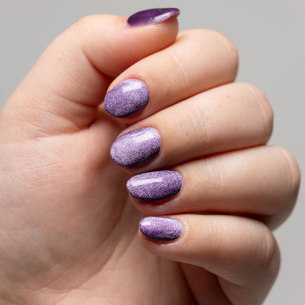 Gelous Velvet Spell gel nail polish - photographed in New Zealand on model