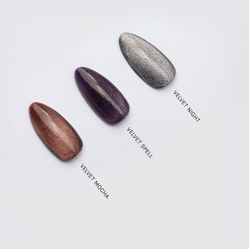 Gelous Velvet Spell gel nail polish comparison - photographed in New Zealand