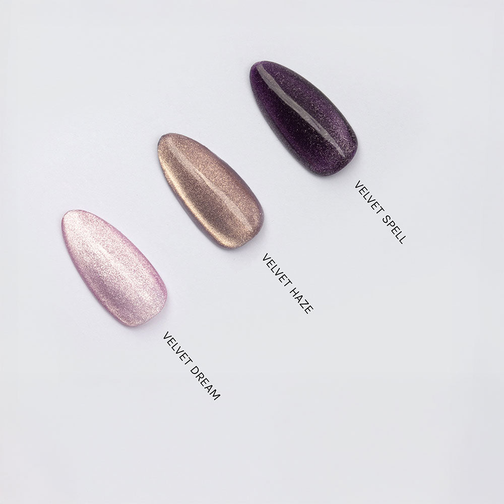 Gelous Velvet Spell gel nail polish comparison - photographed in New Zealand