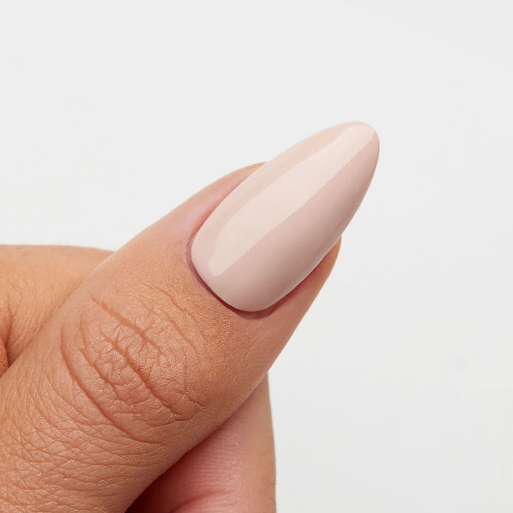 Gelous Vanilla Latte gel nail polish swatch - photographed in New Zealand