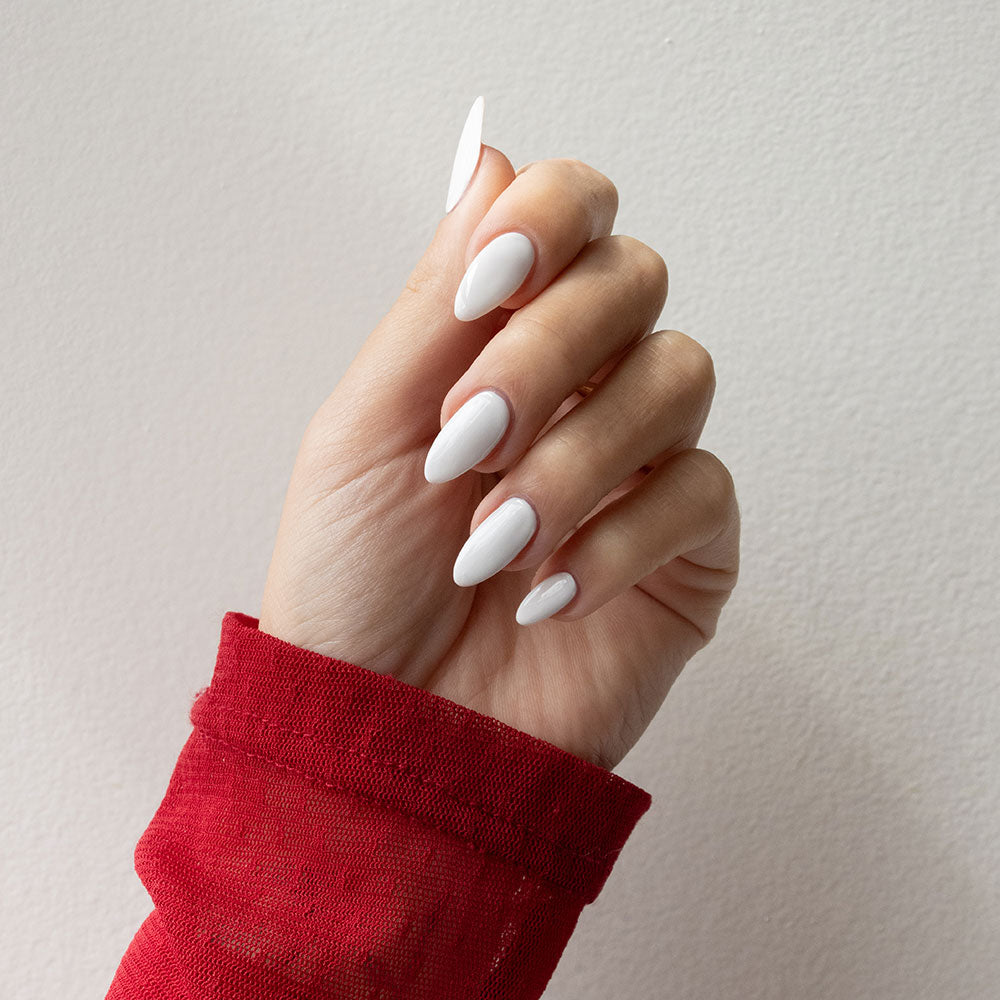 Gelous Whiteout gel nail polish - photographed in New Zealand