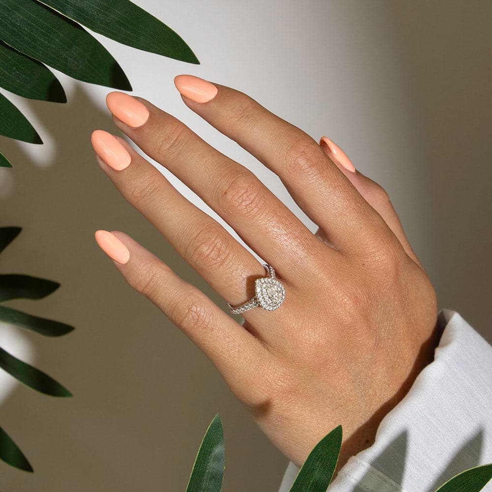 Gelous Orange Sherbet gel nail polish swatch - photographed in New Zealand