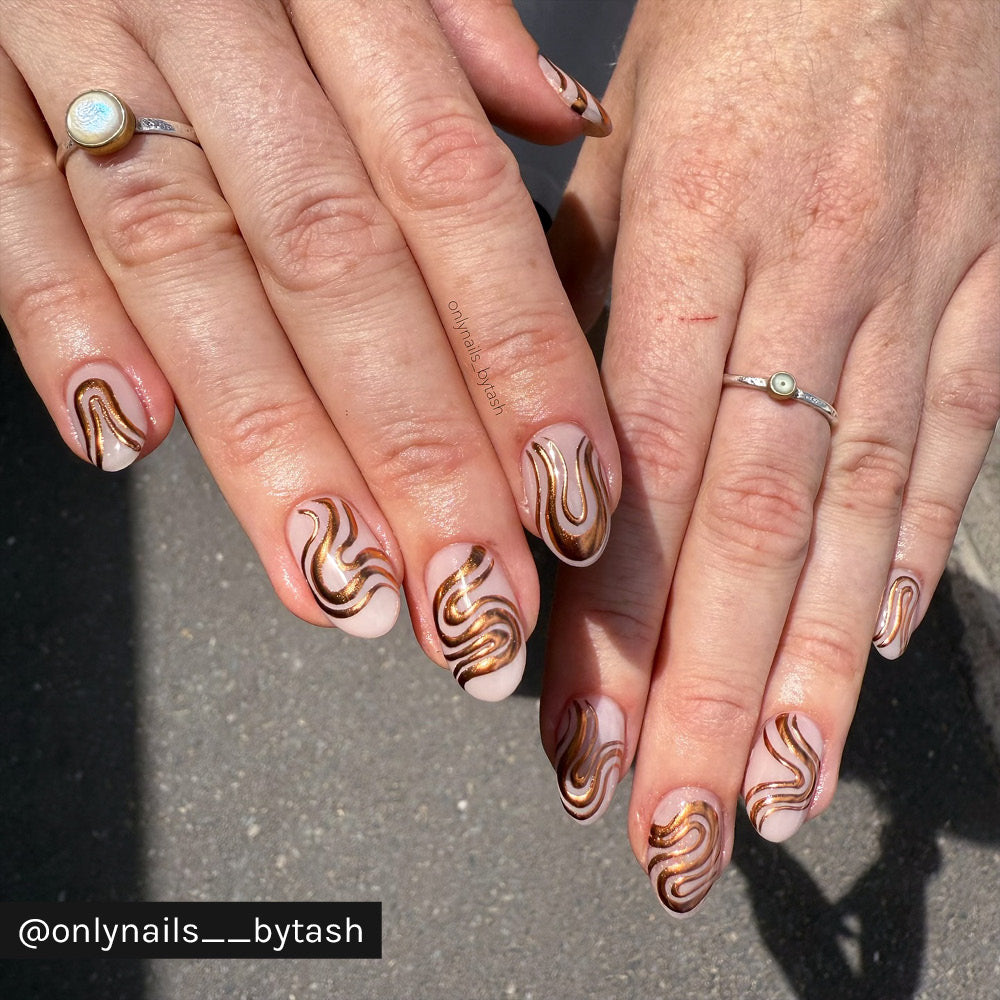 Gelous Copper Mirror Chrome Powder - Instagram Photo