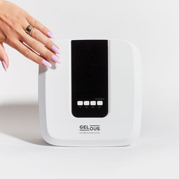 Pillow Gel Nail Polish and Rechargeable Gel Nail Lamp - photographed in New Zealand on model