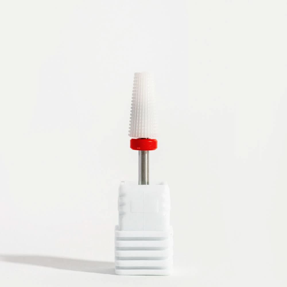 Gel Nail Polish Tapered Barrel Ceramic Drill Bit (Fine) product photo - photographed in New Zealand