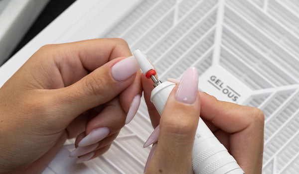 Removing Gel Nail Polish using your E-File Pen and Dust Collector - photographed in New Zealand