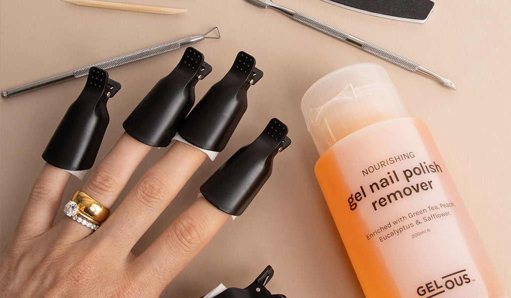 How to remove your Gel Nail Polish by soaking off with Removal Clips - photographed in New Zealand