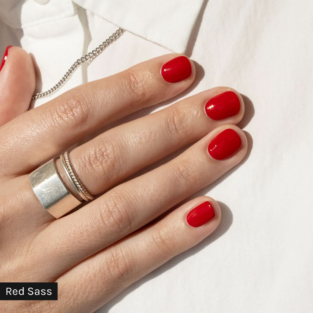 Gelous gel nail polish Signature Starter Kit with Red Sass - photographed in New Zealand