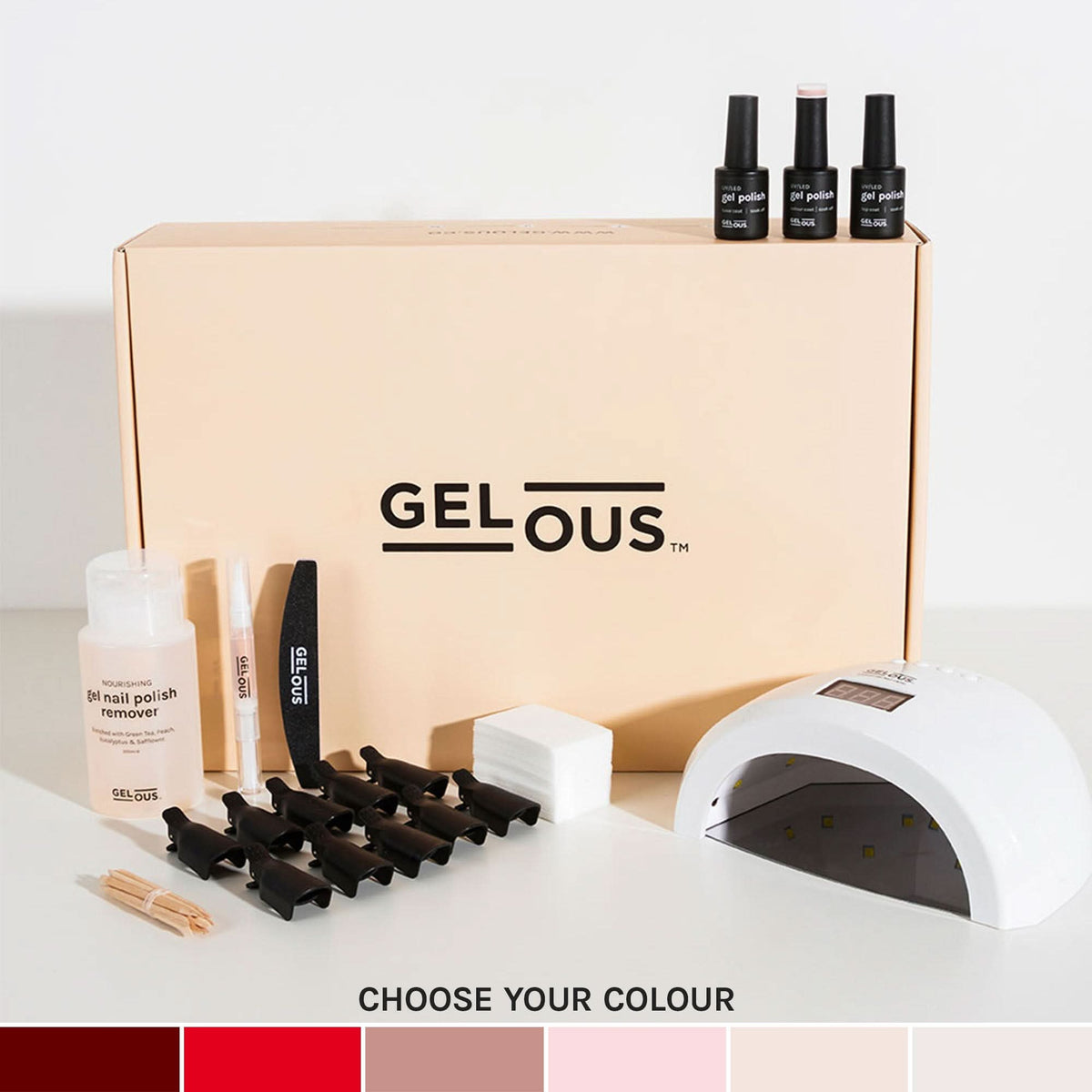 Gelous gel nail polish Signature Starter Kit - photographed in New Zealand