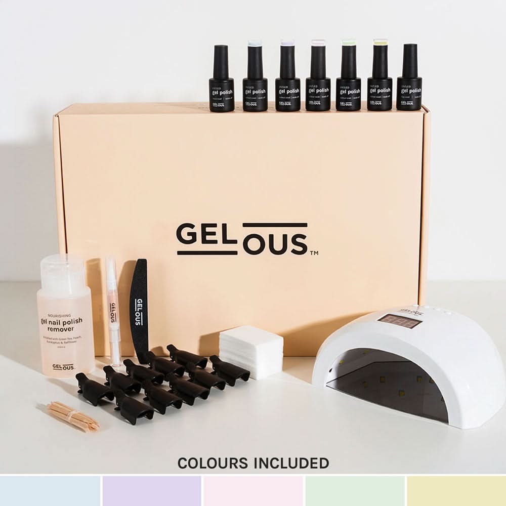 Gelous gel nail polish Pastel Ultimate Starter Kit - photographed in New Zealand