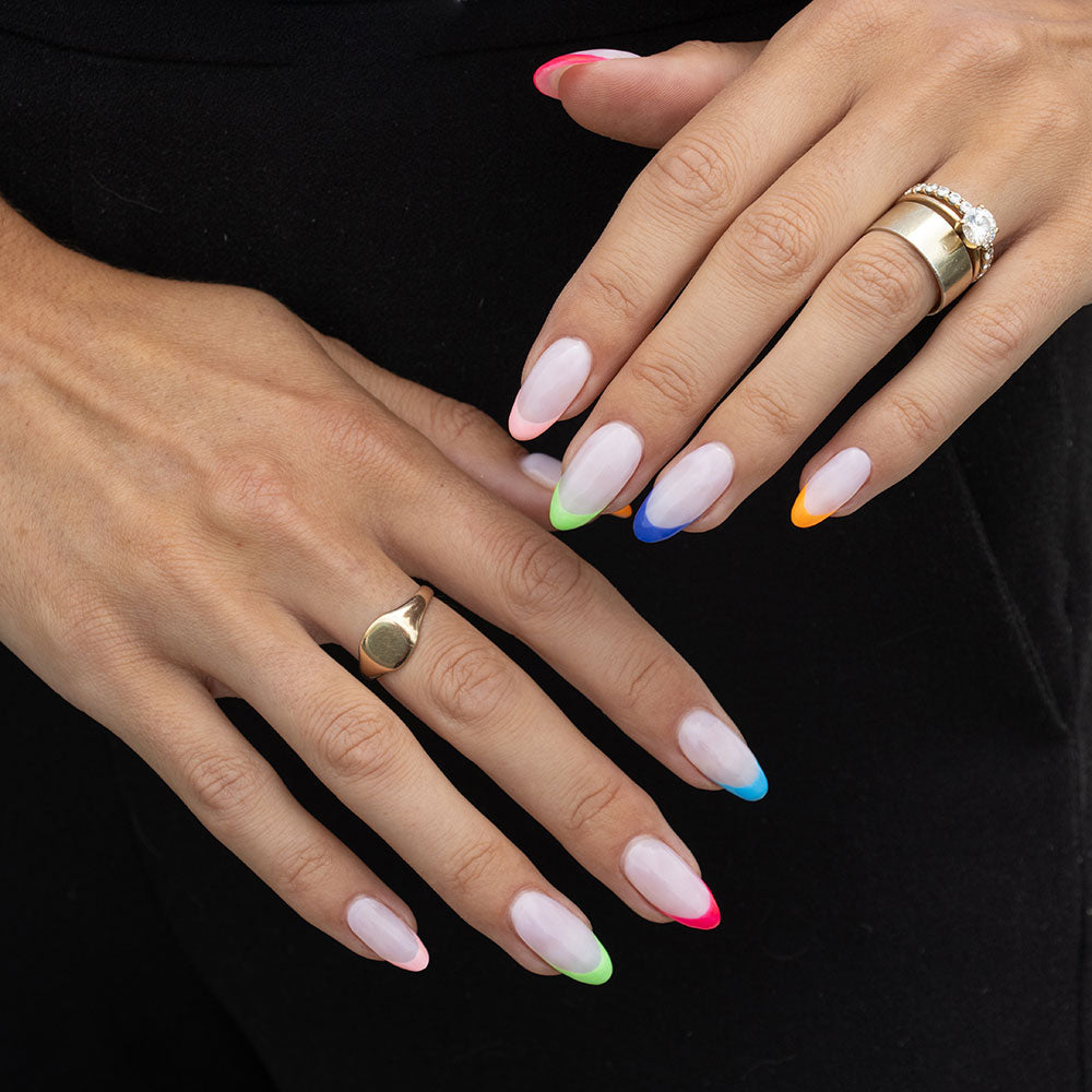 French Nail Tip Guides - photographed in New Zealand on model