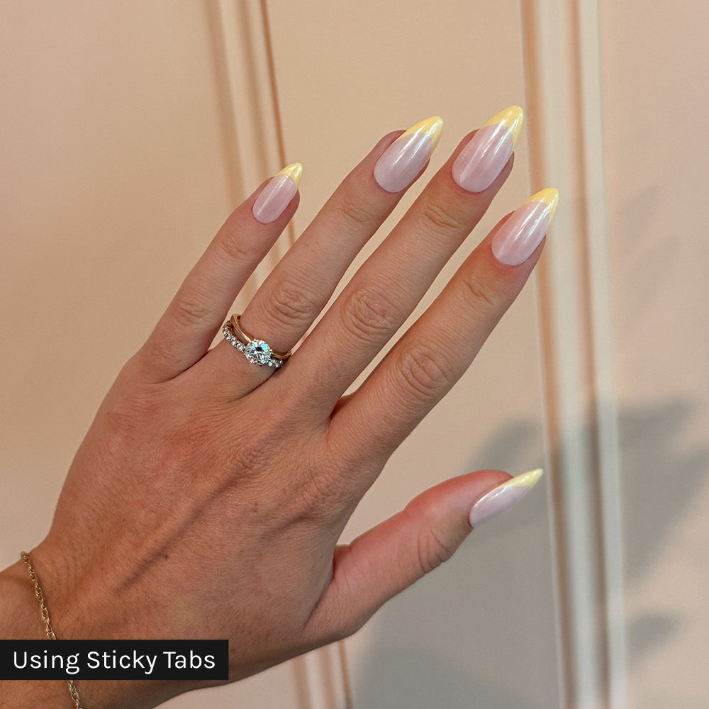 Gelous Long Almond Nail Tips - photographed in New Zealand on model