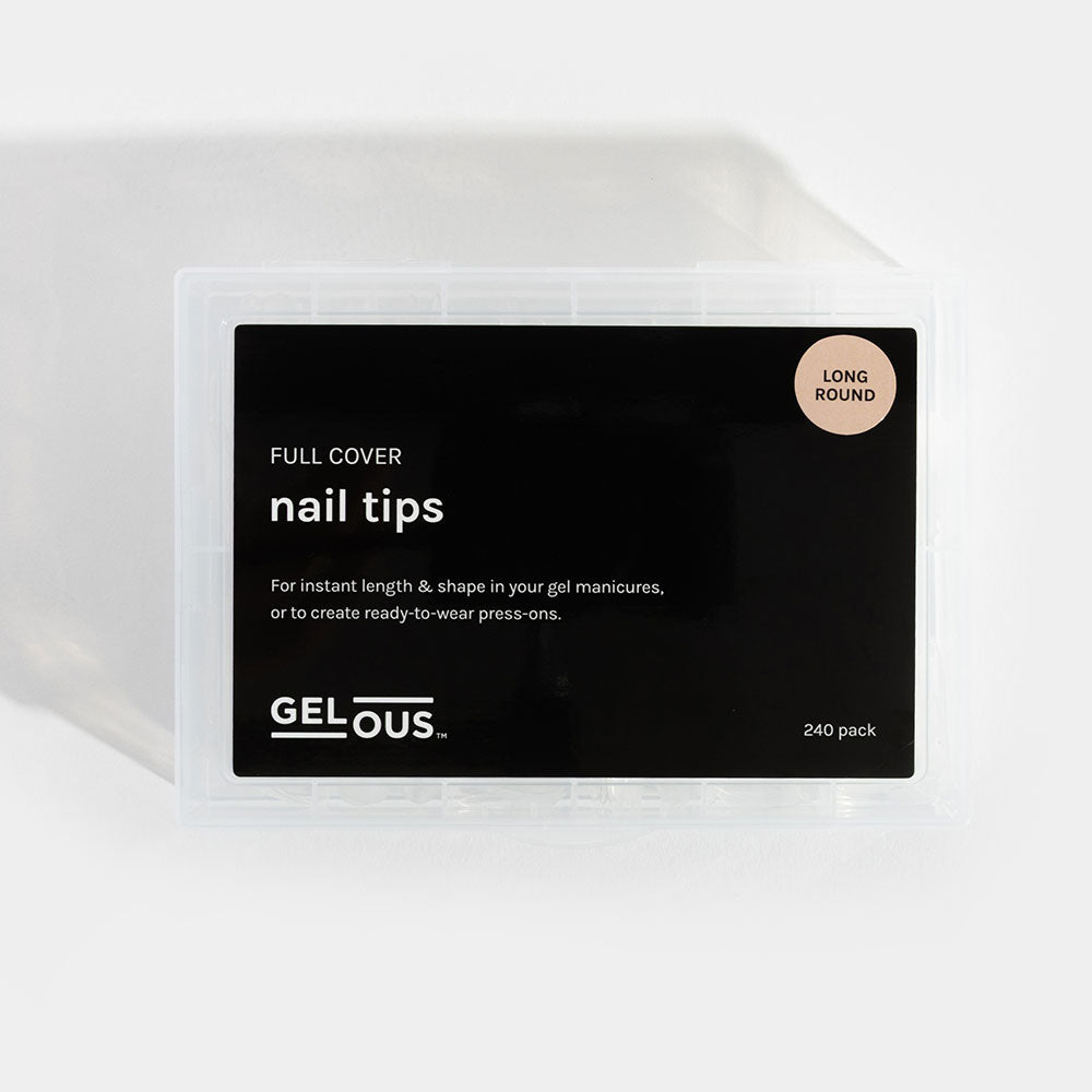 Gelous Long Round Nail Tips product photo - photographed in New Zealand
