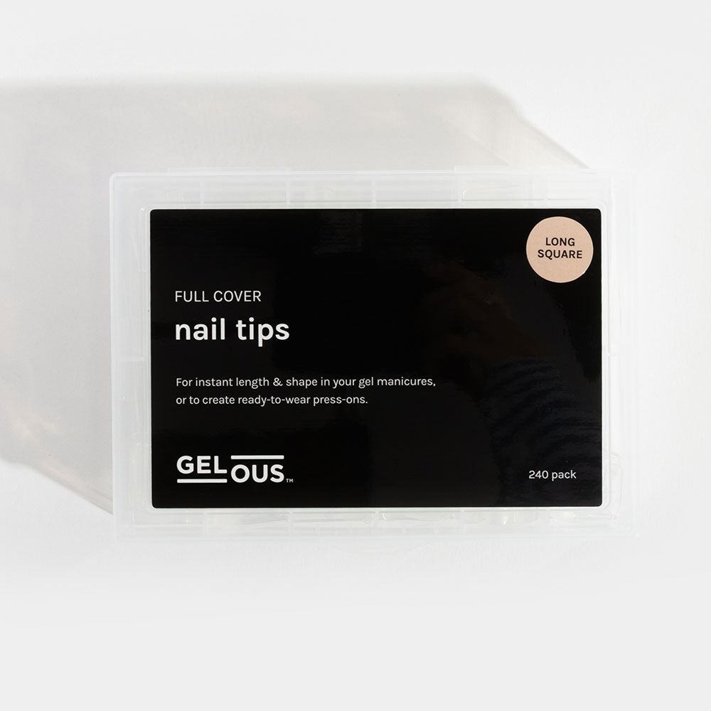 Gelous Long Square Nail Tips product photo - photographed in New Zealand