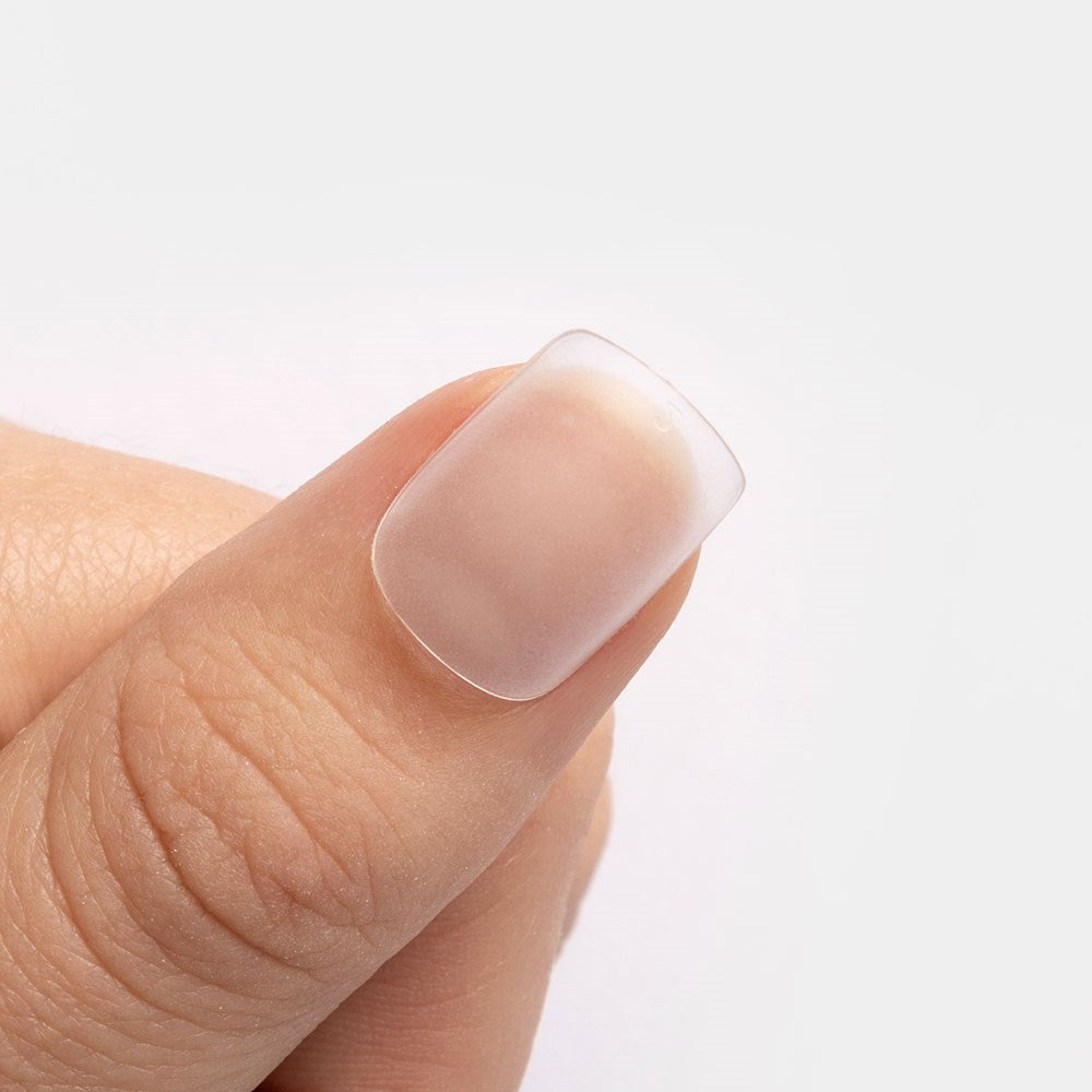 Gelous Short Square Nail Tips swatch - photographed in New Zealand