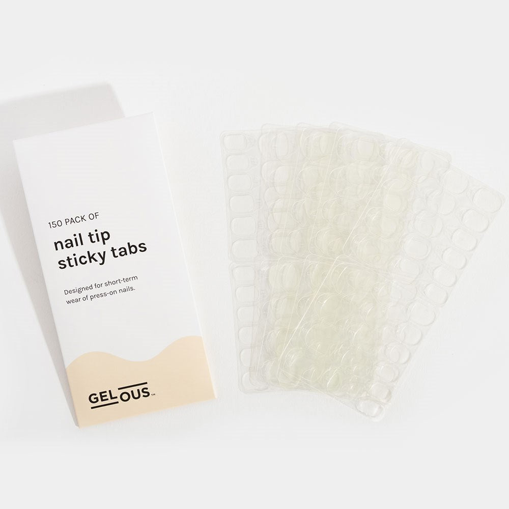 Gelous Nail Tip Sticky Tabs (150 Pack) Product Photo - photographed in New Zealand