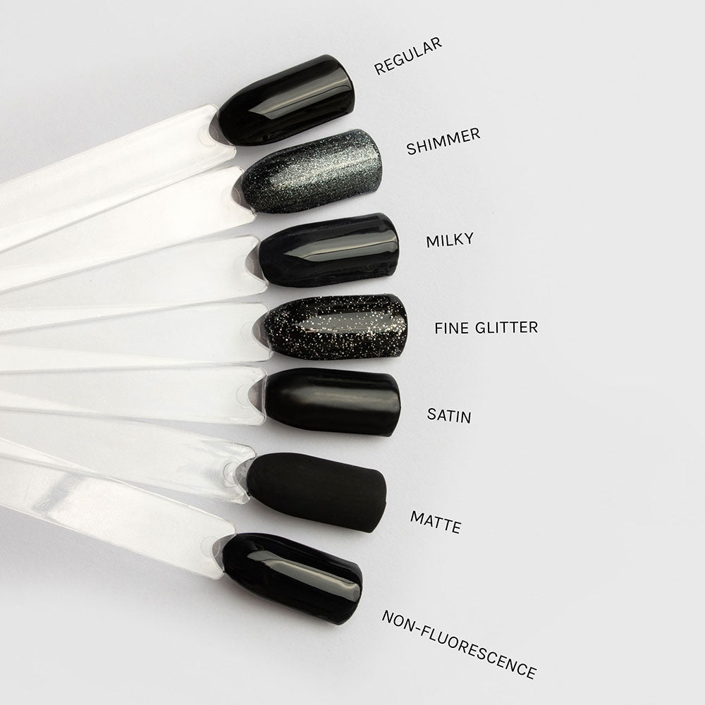 Gelous Fine Glitter Top Coat gel nail polish comparisons - photographed in New Zealand