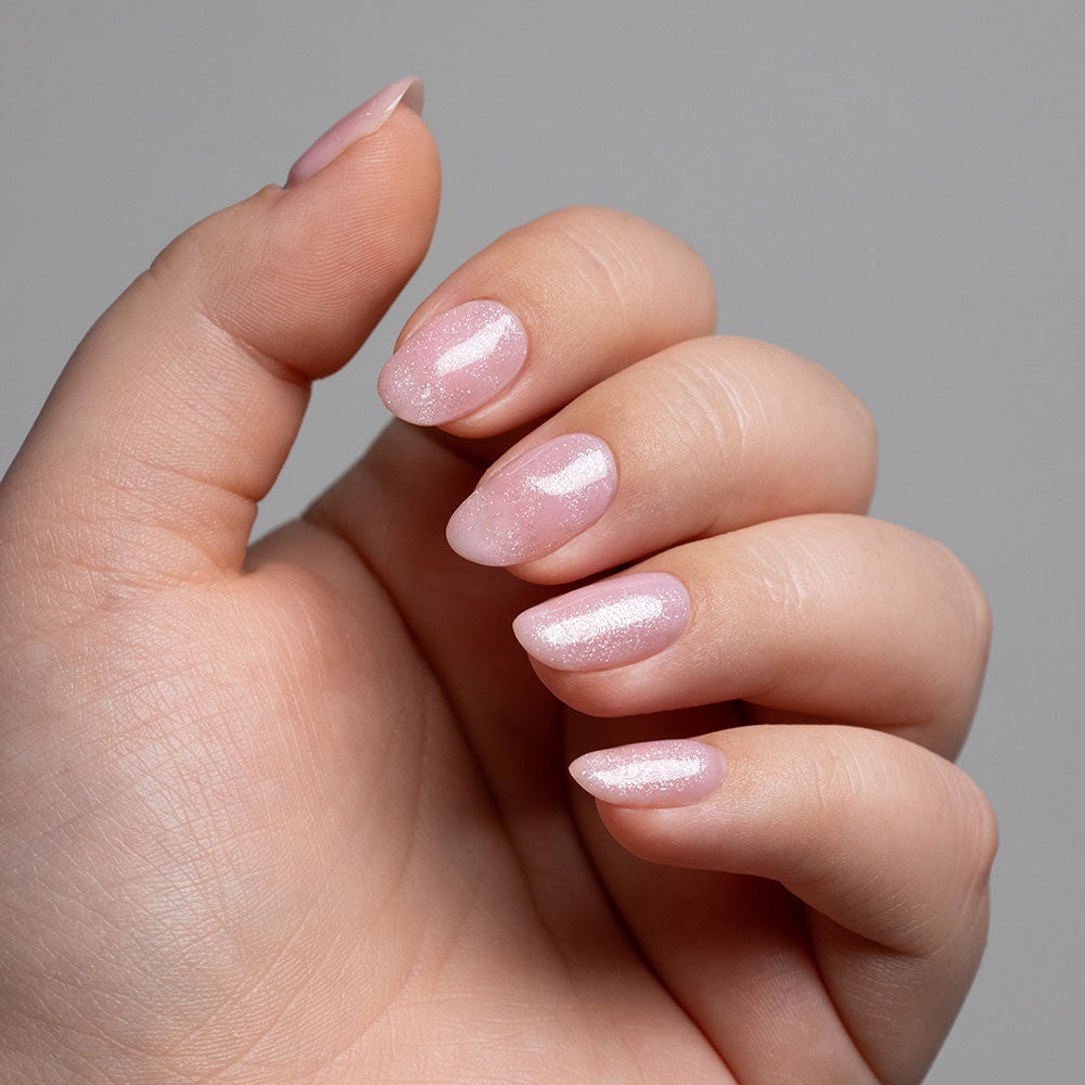 Gelous Shimmer Top Coat gel nail polish swatch - photographed in New Zealand