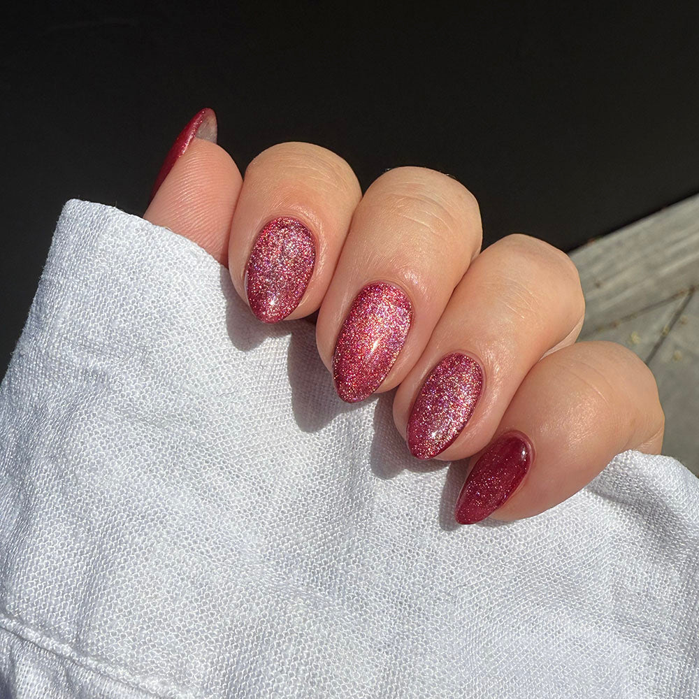 Gelous Velvet Jewel gel nail polish - photographed in New Zealand on model