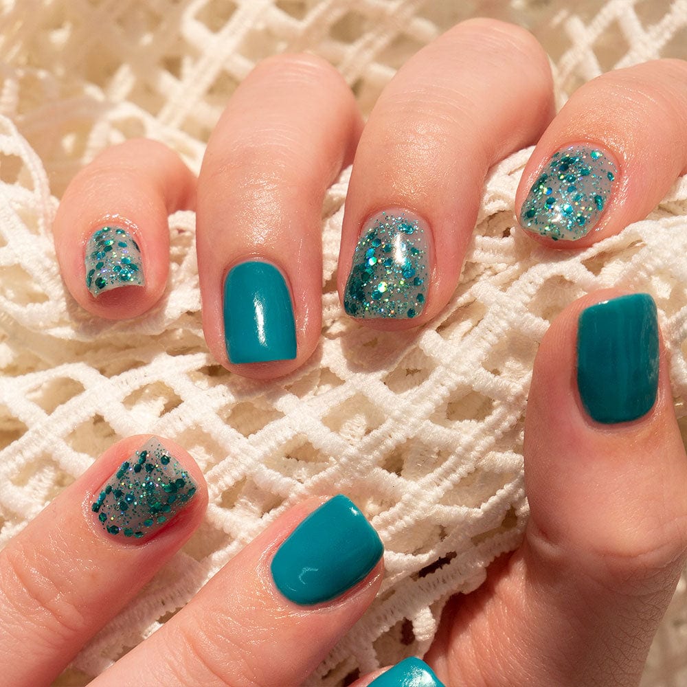 Gelous A Mermaid's Tale gel nail polish - photographed in New Zealand on model