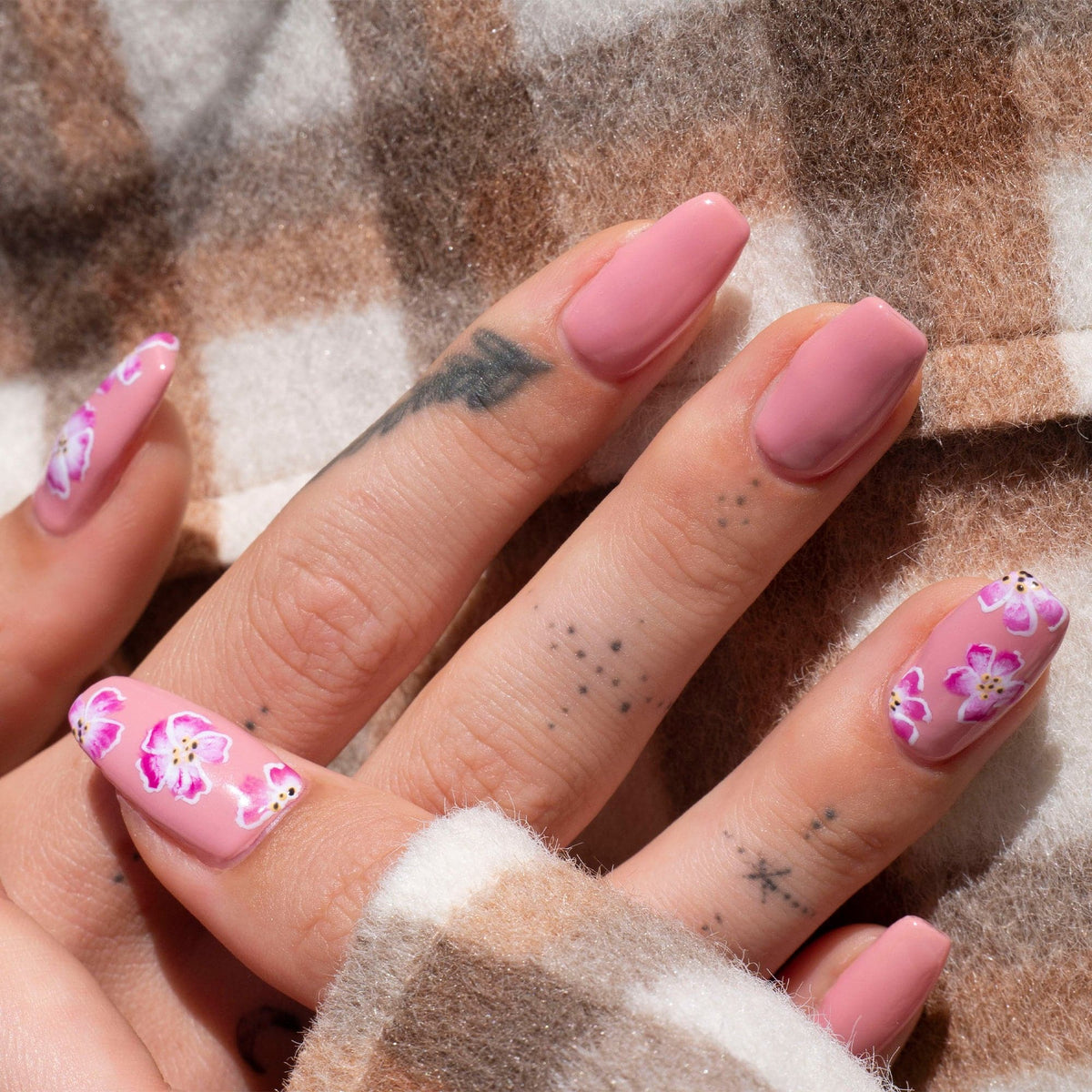 Gelous Making Me Blush gel nail polish - photographed in New Zealand on model