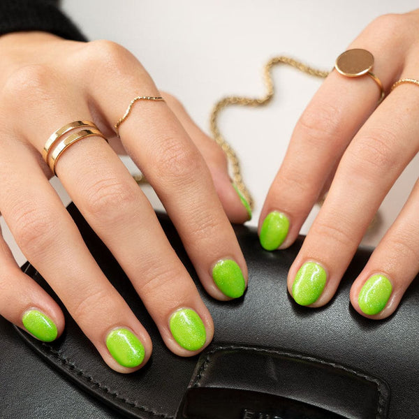 Green Glitter Gel Nail Polish Sourpuss Gelous New Zealand