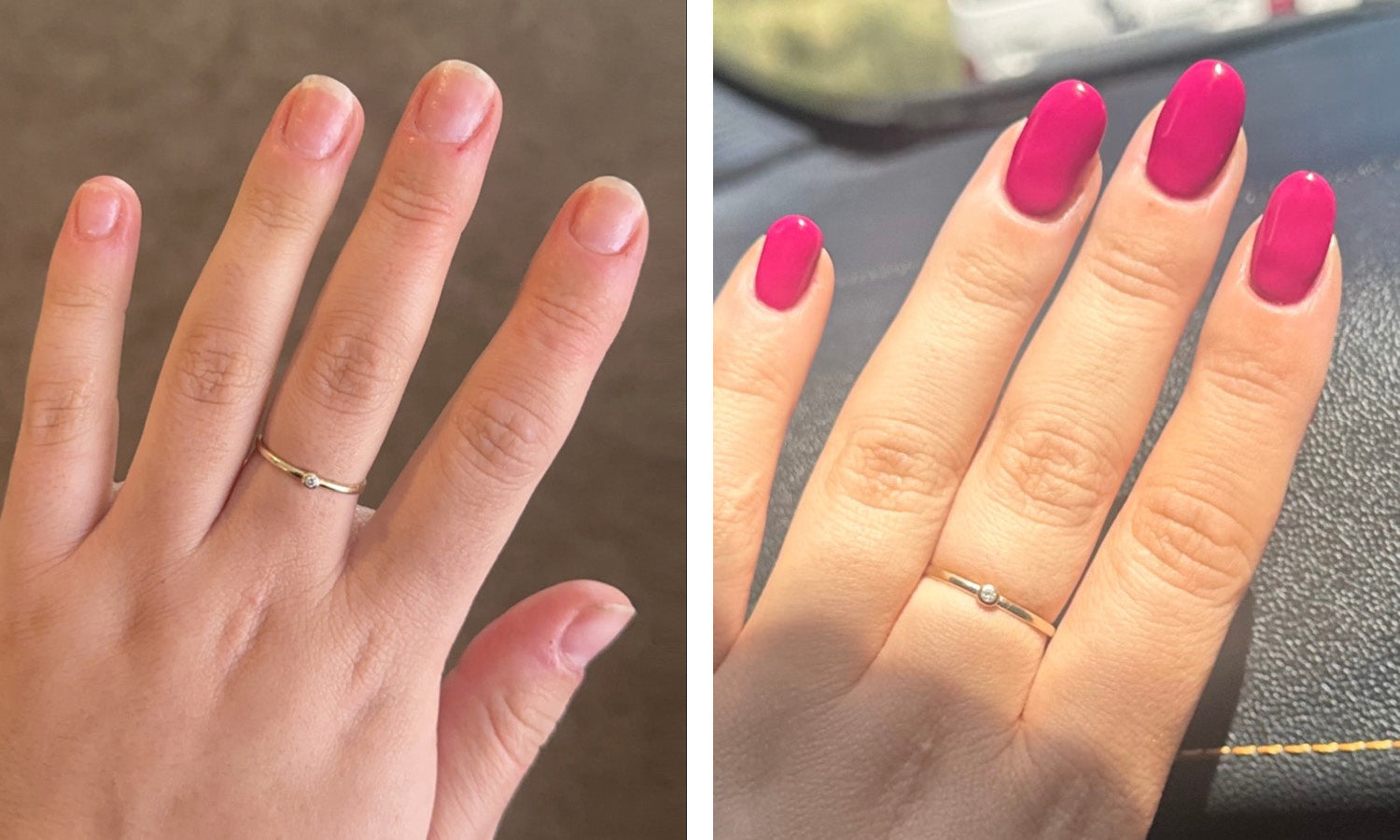 Gelous Customer Growth Gel Nail Journey - photographed in New Zealand on model