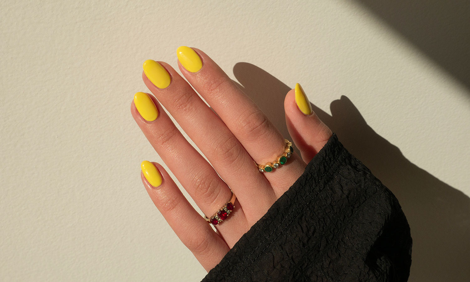 Gelous Chin Up Buttercup Gel Nail Polish - photographed in New Zealand on model