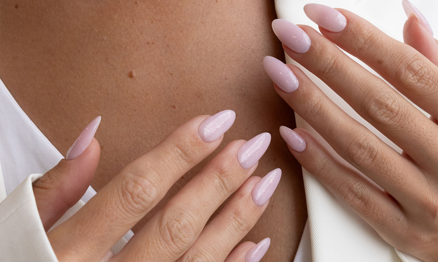 Gelous Mallow gel nail polish - photographed in New Zealand on model