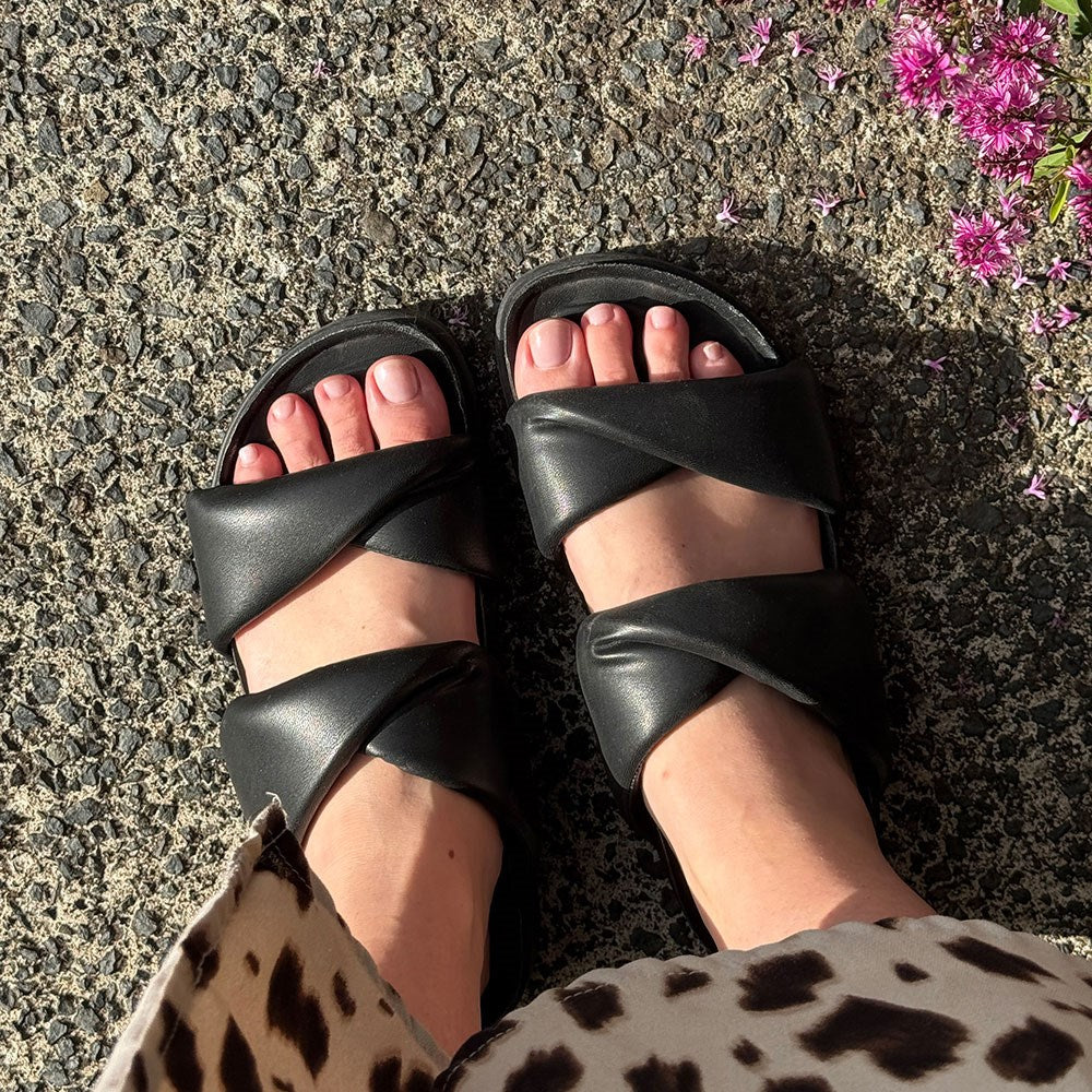 Gelous Sheer Pink 3-in-1 pedicure polish - photographed in New Zealand on model