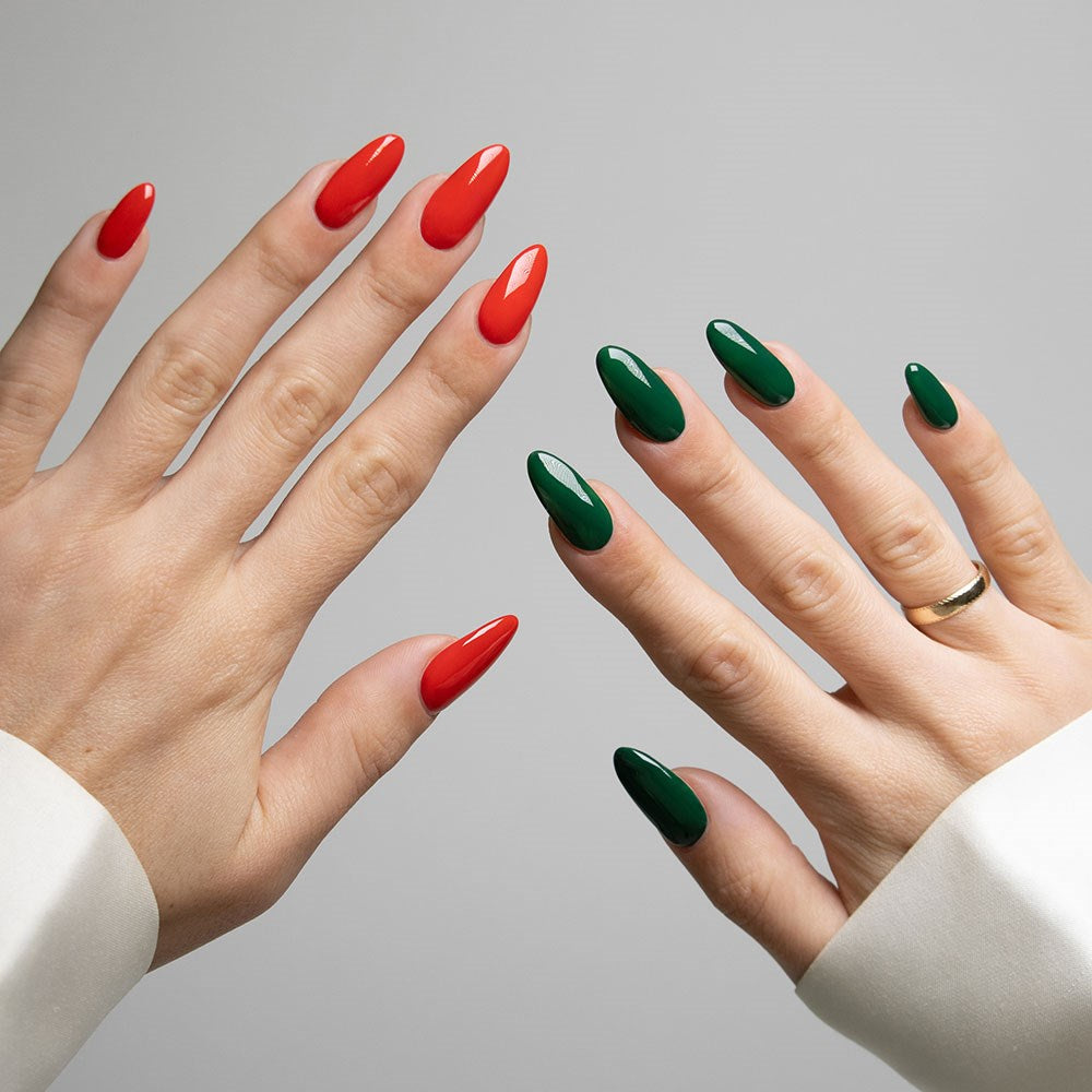 Gelous gel nail polish Christmas Cracker: Classic Gel Polish Duo - photographed in New Zealand