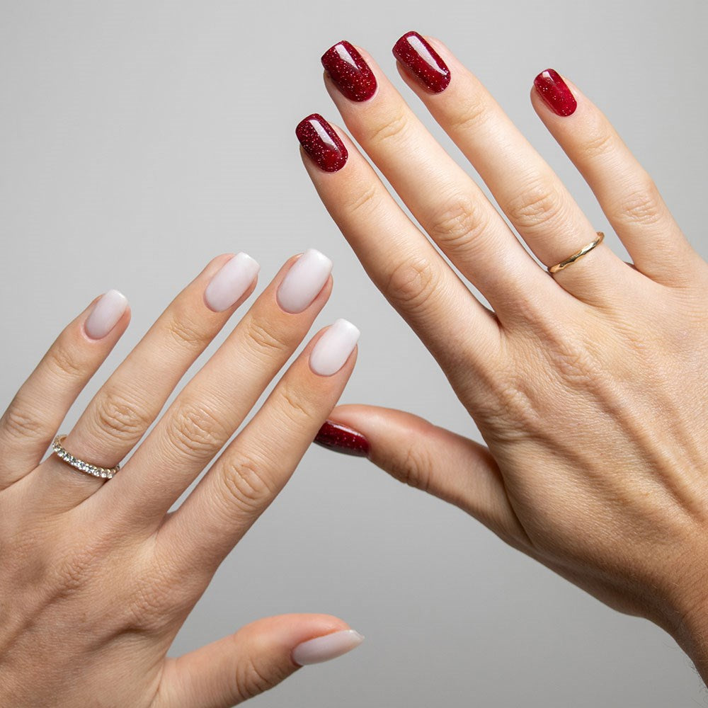 Gelous gel nail polish Christmas Cracker: Festive Gel Polish Duo - photographed in New Zealand