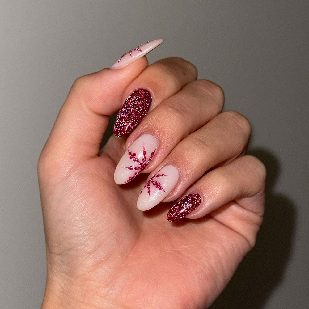 Gelous gel nail polish Christmas Cracker: Festive Gel Polish Duo - photographed in New Zealand