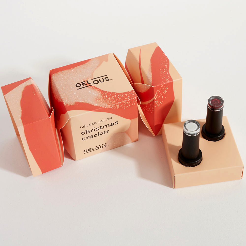 Gelous gel nail polish Christmas Cracker: Festive Gel Polish Duo - photographed in New Zealand