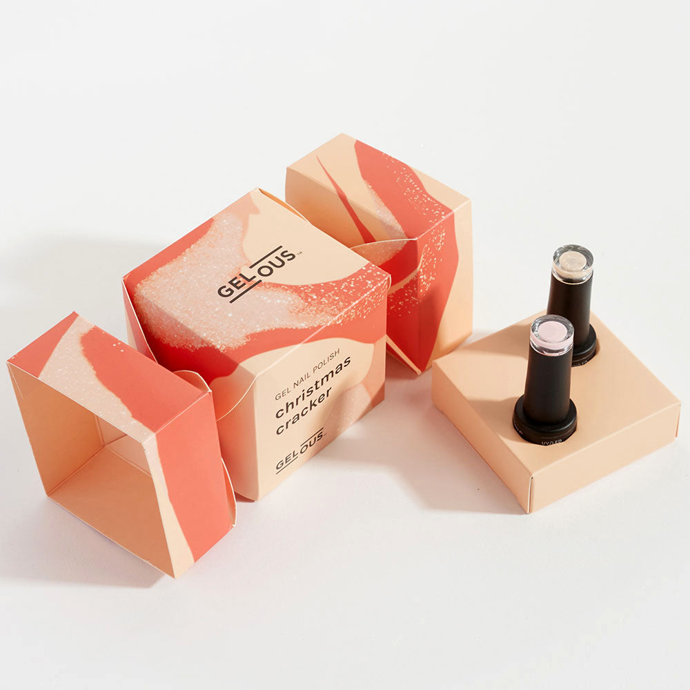 Gelous gel nail polish Christmas Cracker: Holiday Gel Polish Duo - photographed in New Zealand