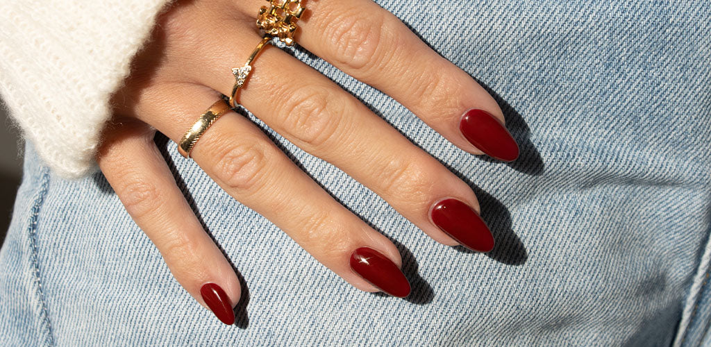 Gelous Bad Romance Gel Nail Polish - photographed in New Zealand on model