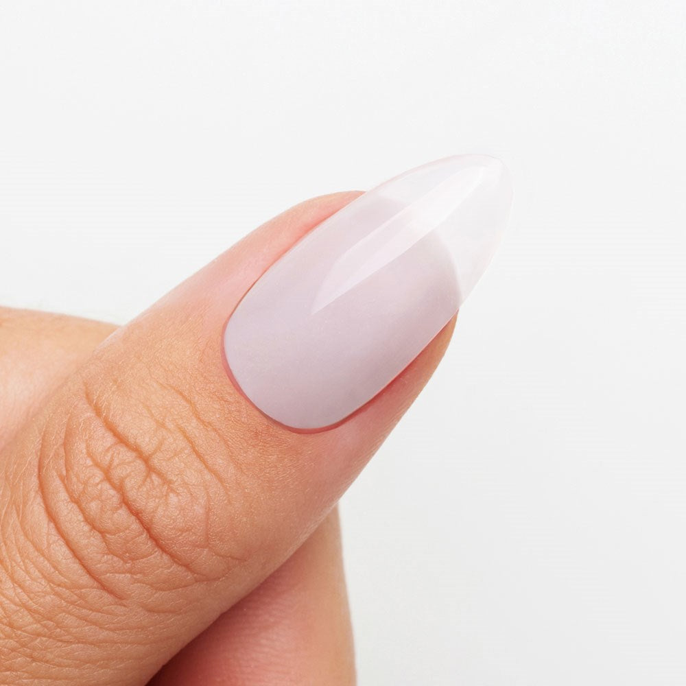 Gelous Dreamy Builder in a Bottle (BIAB) gel nail polish on model - photographed in New Zealand