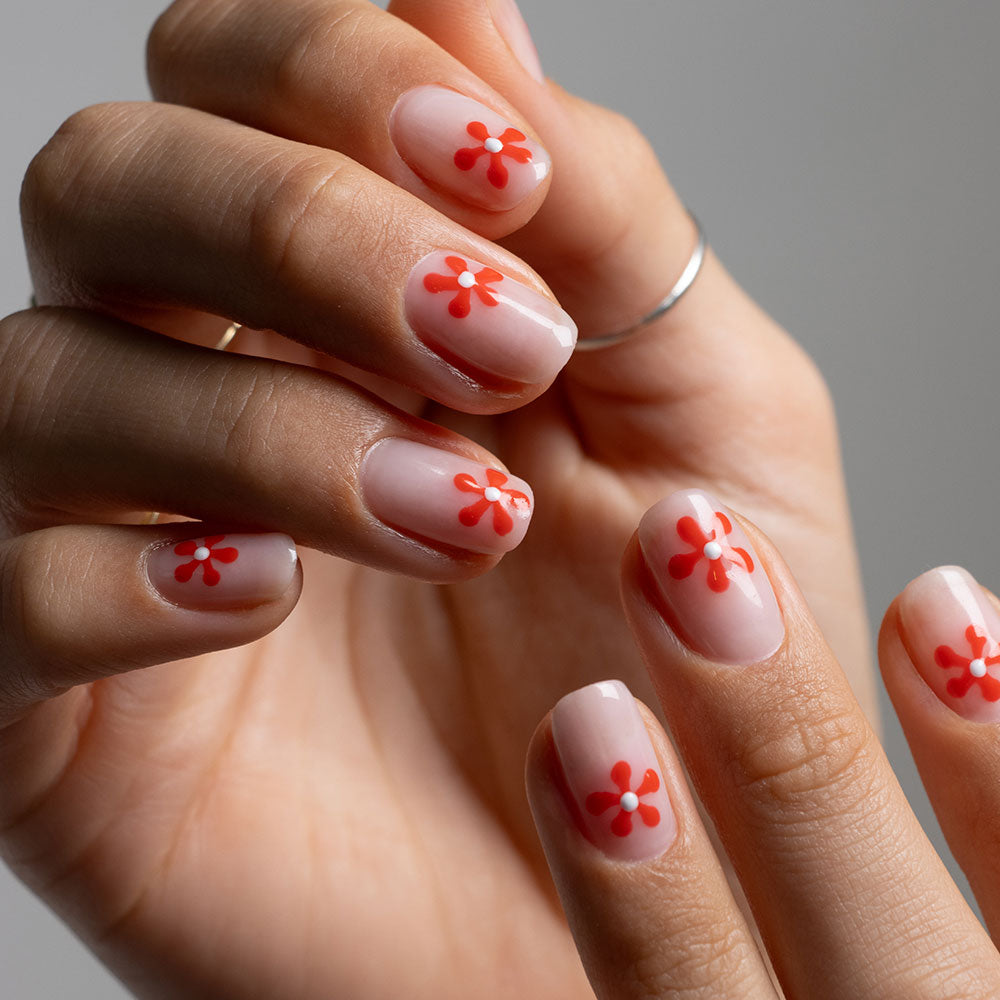 Gelous Dreamy Builder in a Bottle (BIAB) gel nail polish on model - photographed in New Zealand