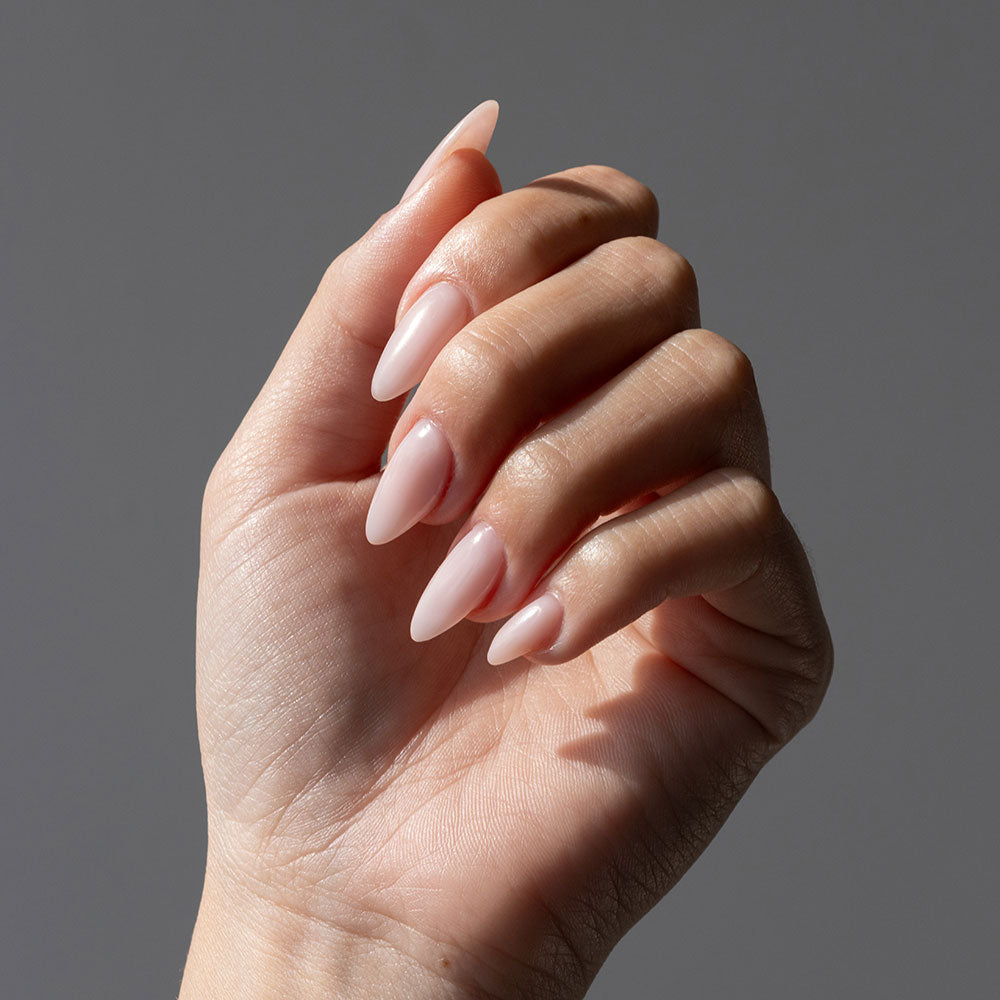 Gelous Milky Pink Builder Gel HEMA & TPO-Free gel nail polish - photographed in New Zealand
