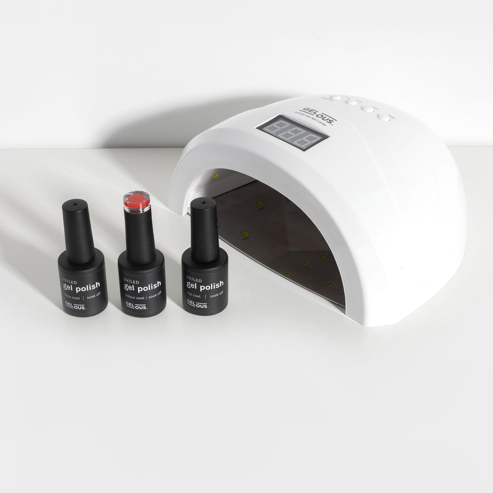 Gelous Basic Gel Manicure Kit Flat Lay - Photographed in New Zealand