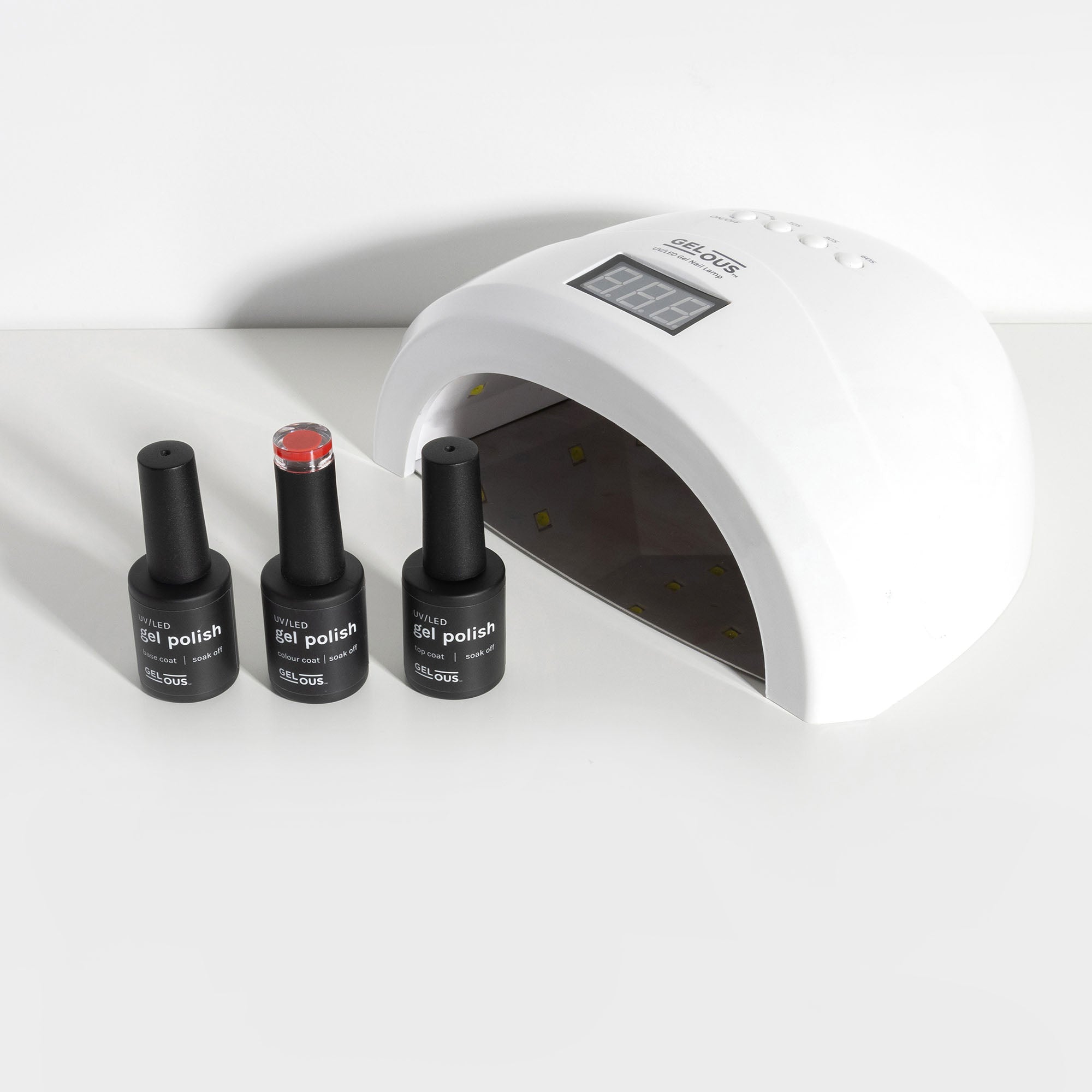 Gelous Basic Gel Manicure Kit Flat Lay - Photographed in New Zealand