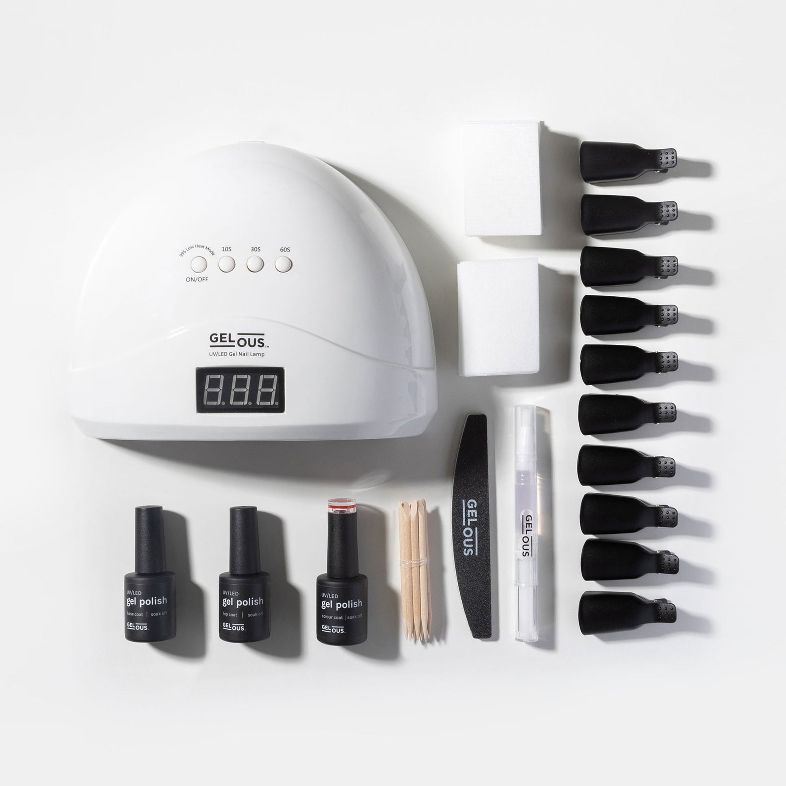 Gelous HEMA & TPO-Free Starter Gel Manicure Kit Flat Lay - Photographed in New Zealand