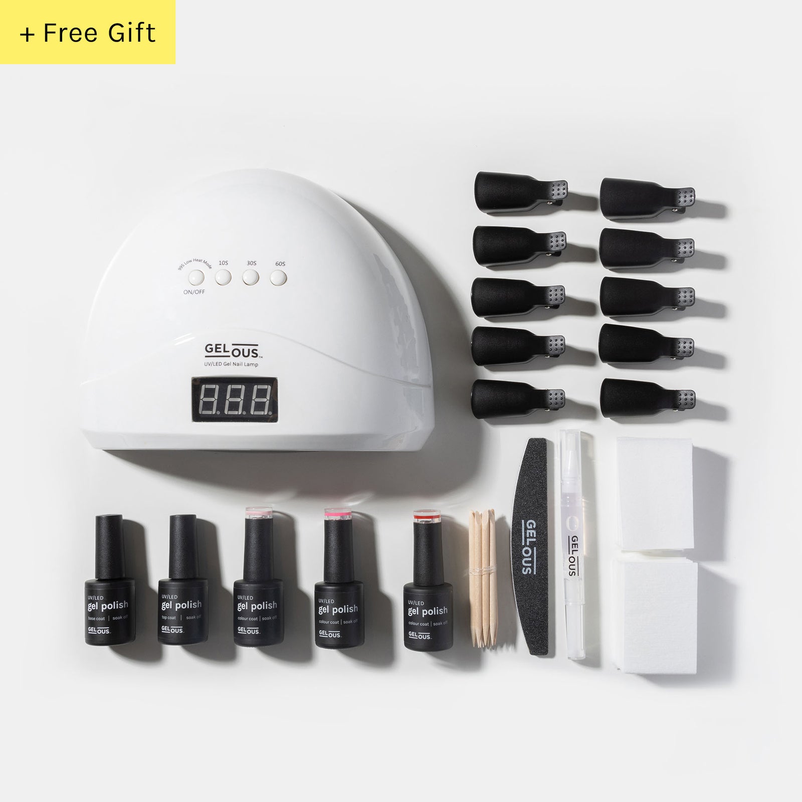 Gelous Super Starter Gel Manicure Kit Flat Lay - Photographed in New Zealand