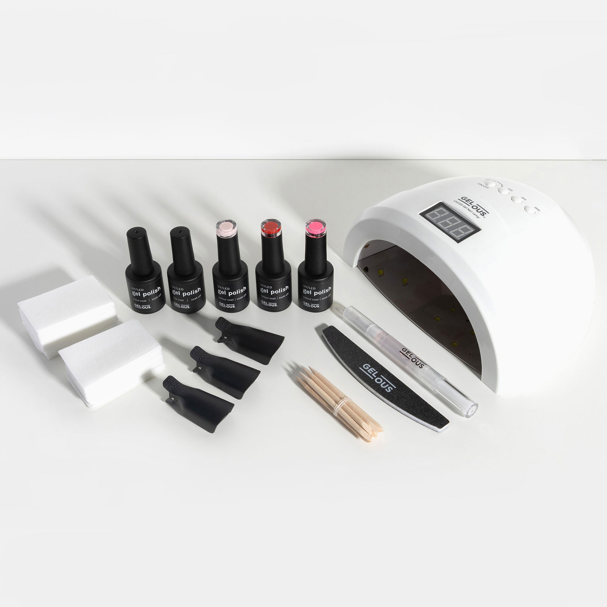 Gelous Super Starter Gel Manicure Kit Flat Lay - Photographed in New Zealand