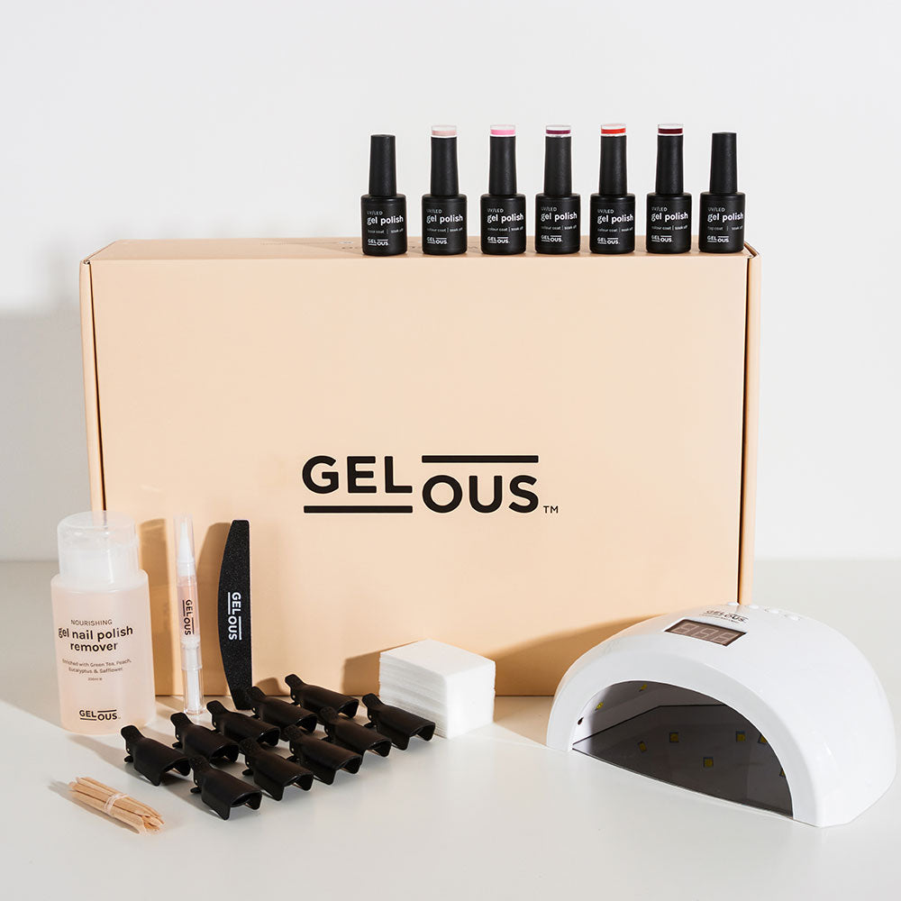 Gelous Ultimate Gel Manicure Kit Flat Lay - Photographed in New Zealand