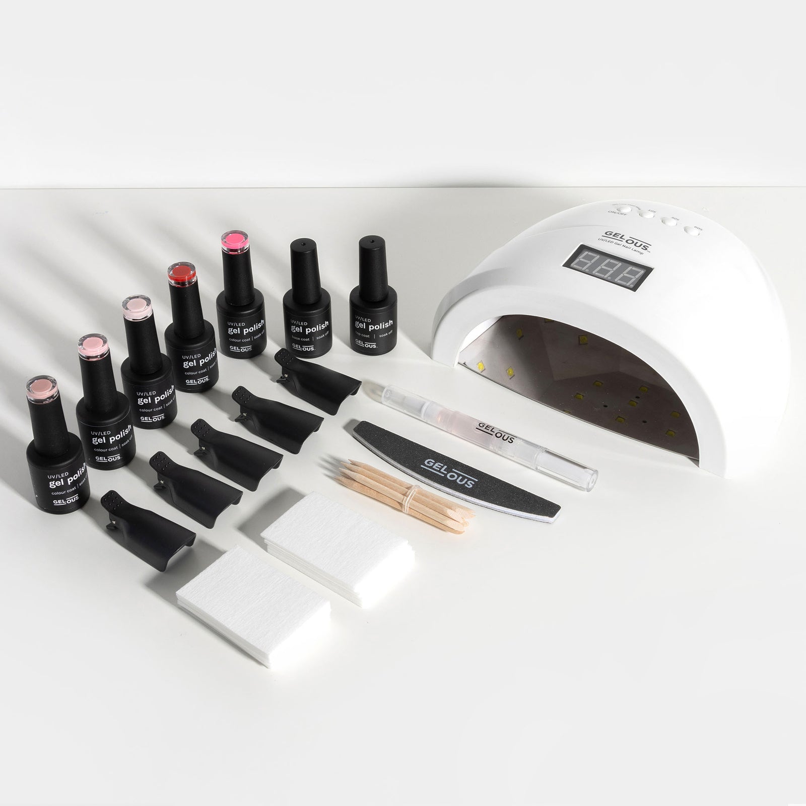 Gelous Ultimate Gel Manicure Kit Flat Lay - Photographed in New Zealand