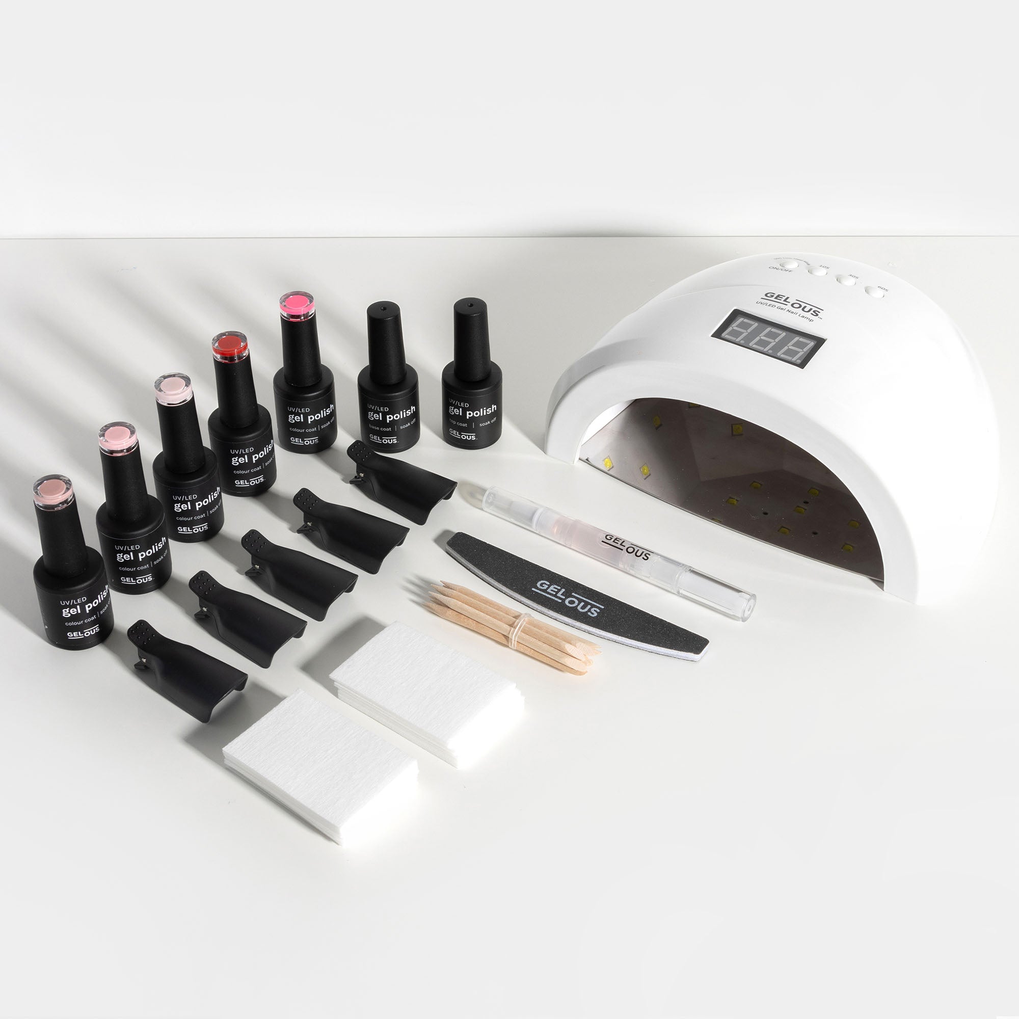 Gelous Ultimate Gel Manicure Kit Flat Lay - Photographed in New Zealand