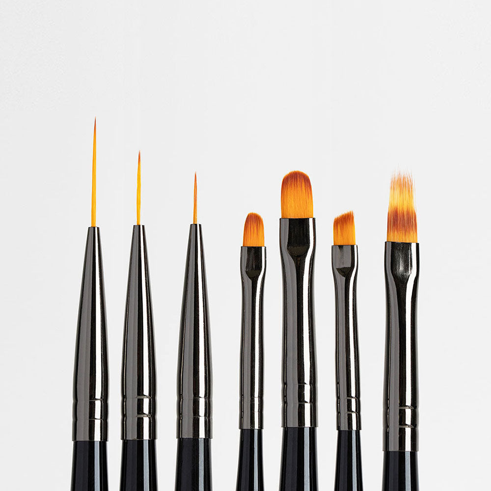 Gelous Nail Art Brush Bundle - photographed in New Zealand