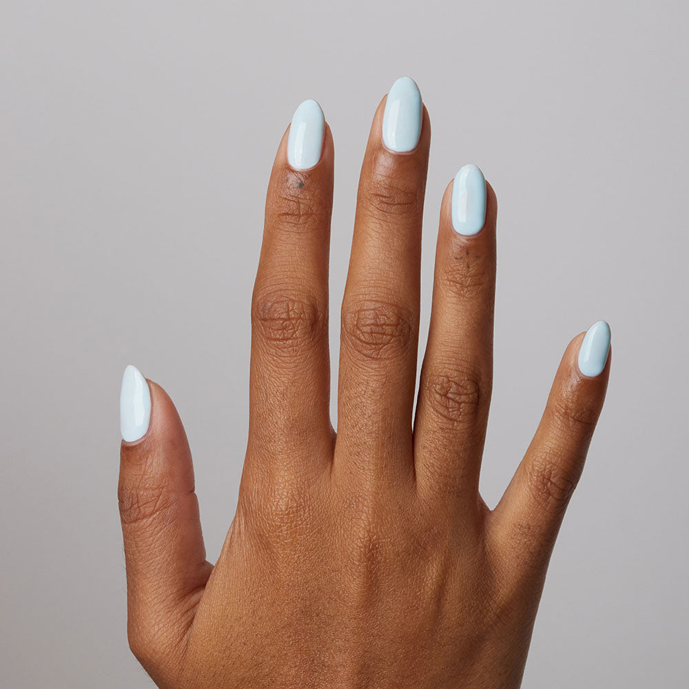 Gelous Baby Blues HEMA & TPO-Free gel nail polish - photographed in New Zealand on model